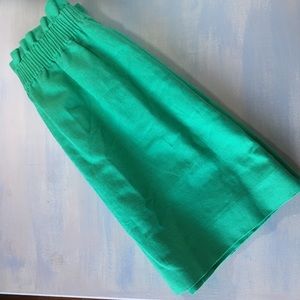 J. Crew Linen Cinched-Waist Sidewalk Skirt